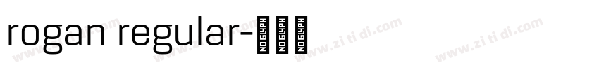 rogan regular字体转换